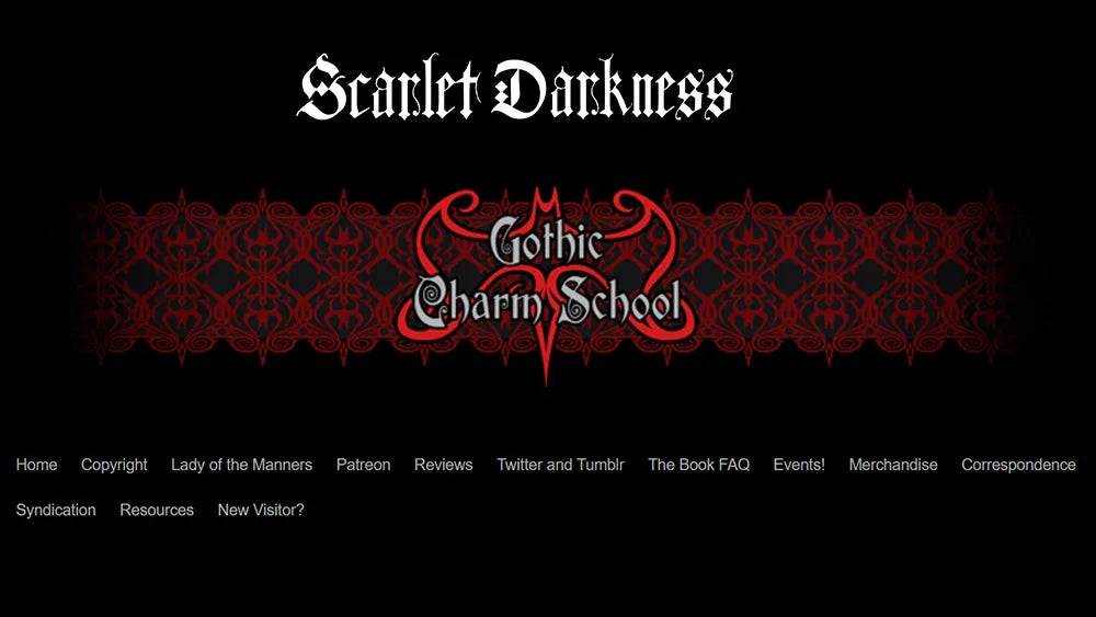 Gothic Charm School - SCARLET DARKNESS