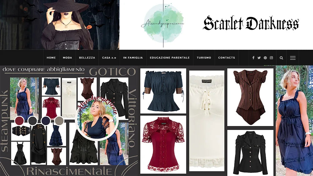 SCARLET DARKNESS - Buy Gothic, Steampunk, Renaissance, Victorian Clothing Online