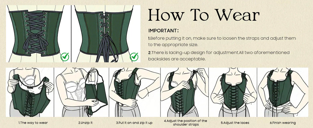 SCARLET DARKNESS - How to Lace a Scarlet Darkness Front Lacing Corset