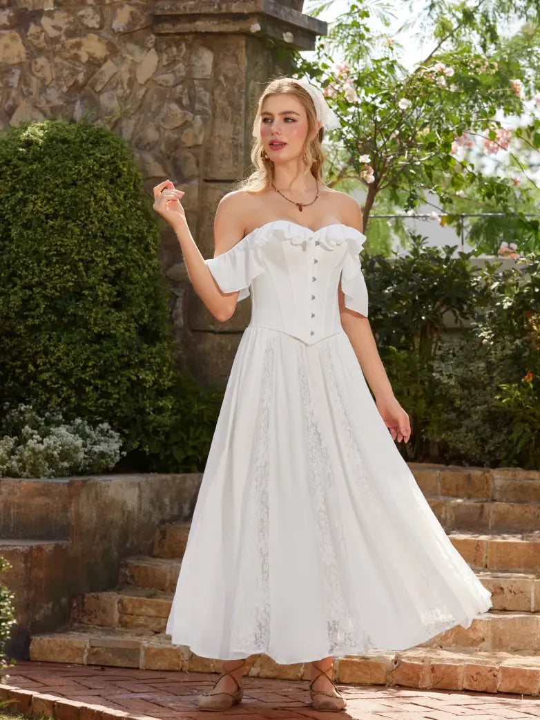 SCARLET DARKNESS Maxi-rok voor dames, Renaissance-rok, elastische hoge SCARLET DARKNESS Maxi-rok voor dames, Renaissance-rok, elastische hoge