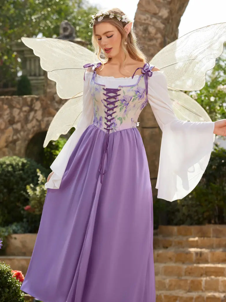 whimsical fairy dress Scarlet Darkness Whimsical Fantasy Jacquard Fairy Costume Dress
