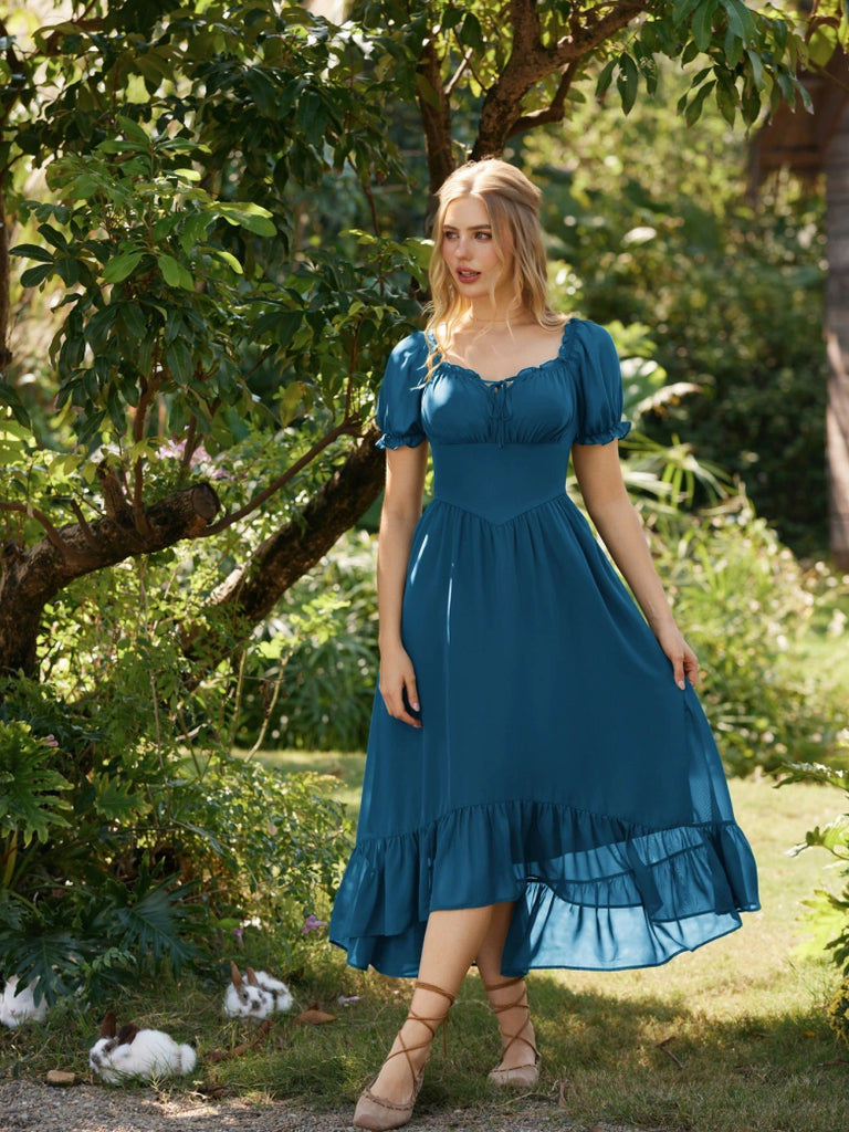 off the shoulder fairy dress Scarlet Darkness Renaissance Off Shoulder Fairy Dress with Pockets