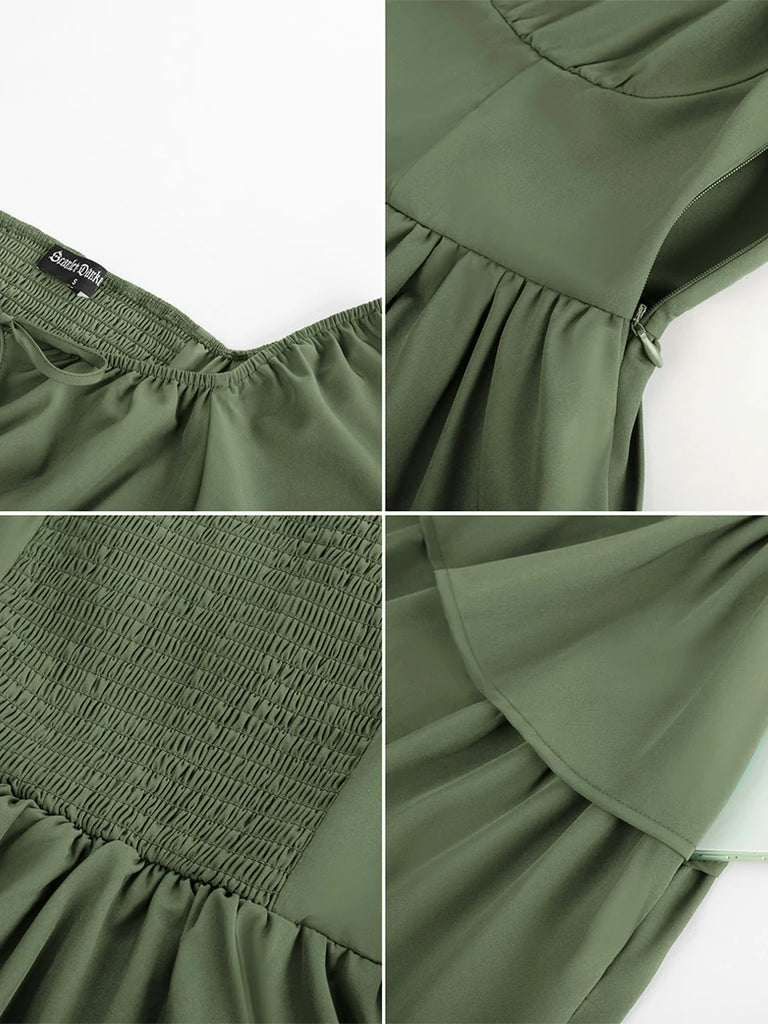 Scarlet Darkness Renaissance Elastic Waist 3 Layed Pocket Dress