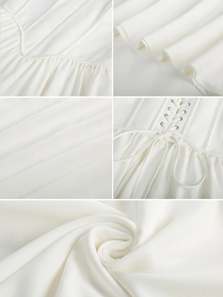 Scarlet Darkness Victorian Off Shoulder Corset Bodice Maxi Dress