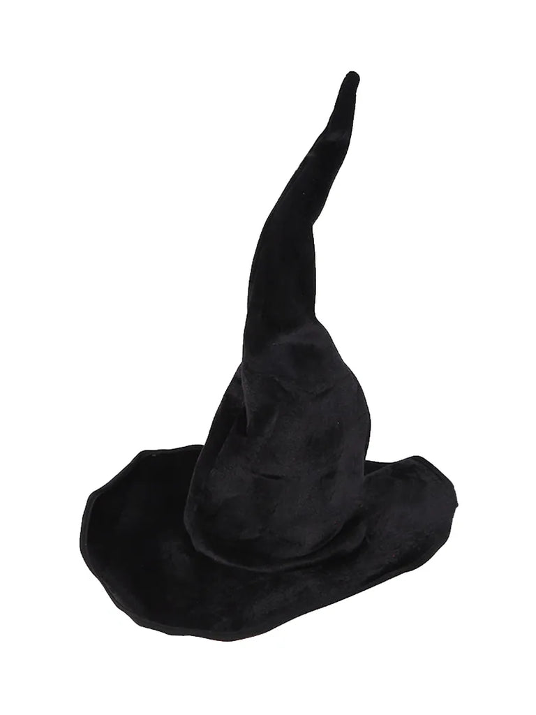 Gothic Halloween Black Twisted Magician Witch Hat SCARLET DARKNESS