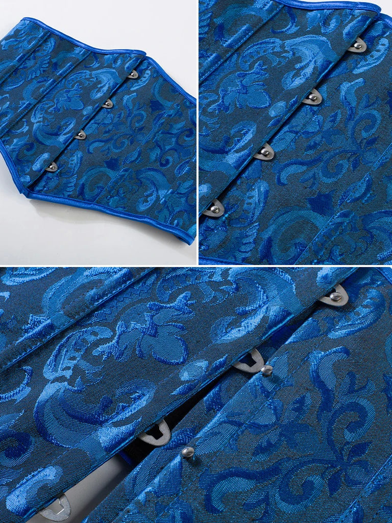 Scarlet Darkness Renaissance Waist Corset Cincher with Metal Hook