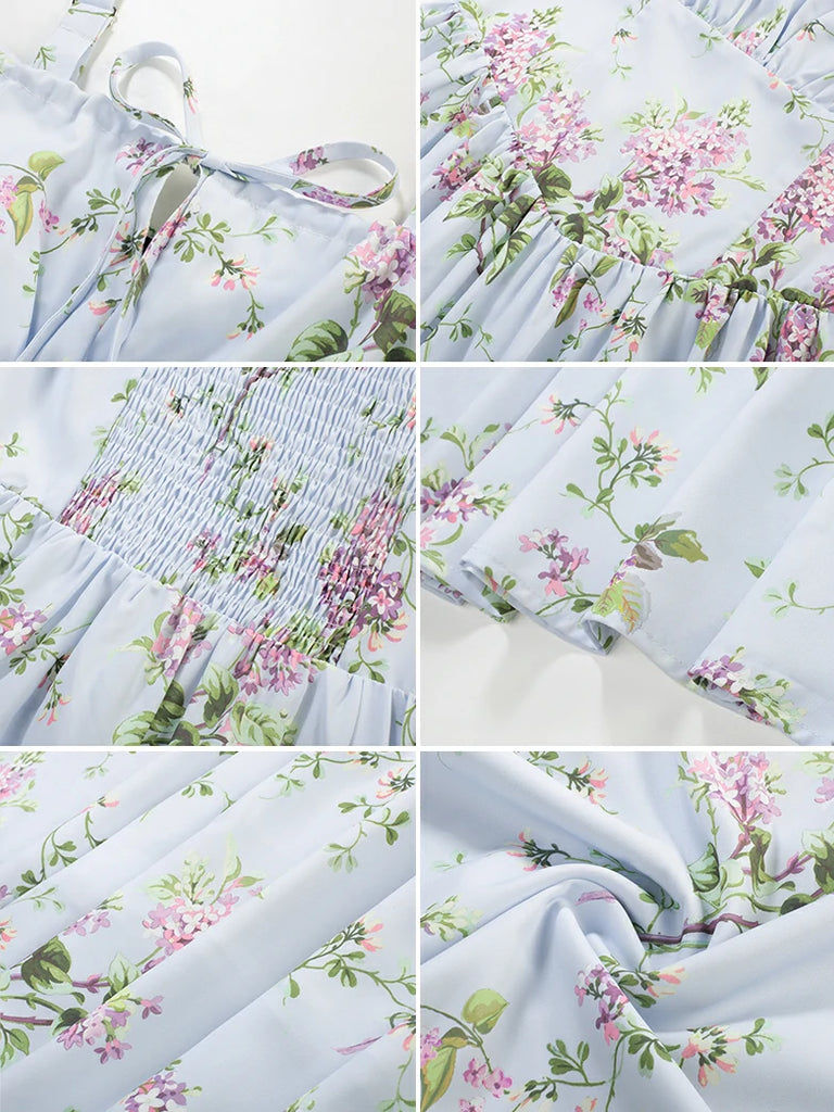 Scarlet Darkness Women Casual Milkmaid Sundress with Pockets