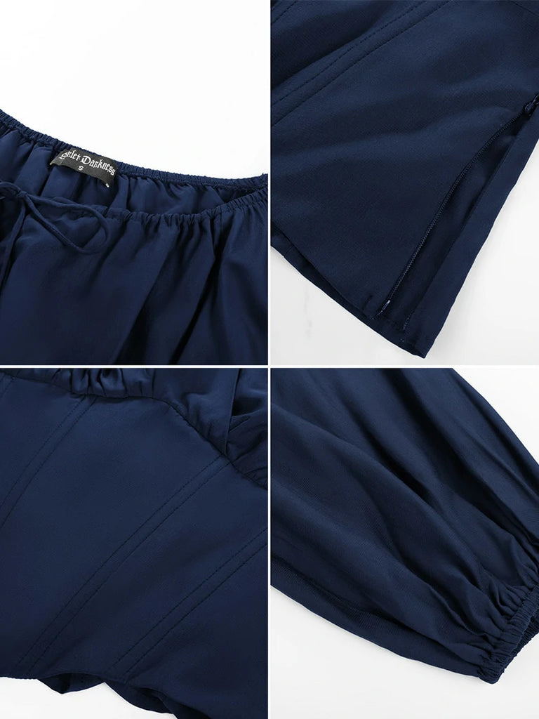 Scarlet Darkness Comfy Fairy Off Shoulder Boned Corset Tops