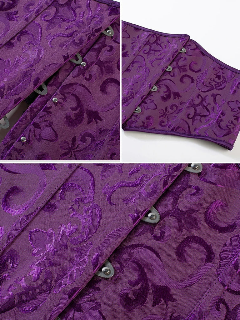 Scarlet Darkness Renaissance Waist Corset Cincher with Metal Hook