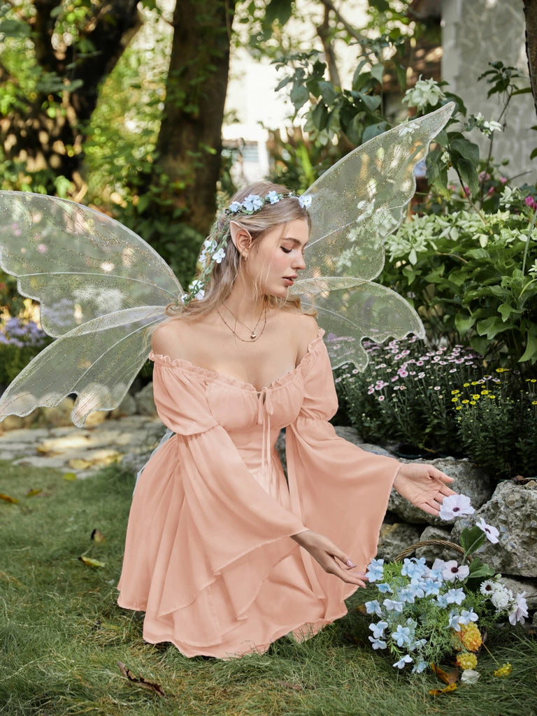 Scarlet Darkness Edward's Fairy Fantasy Fairy Flowing Pocket Dress