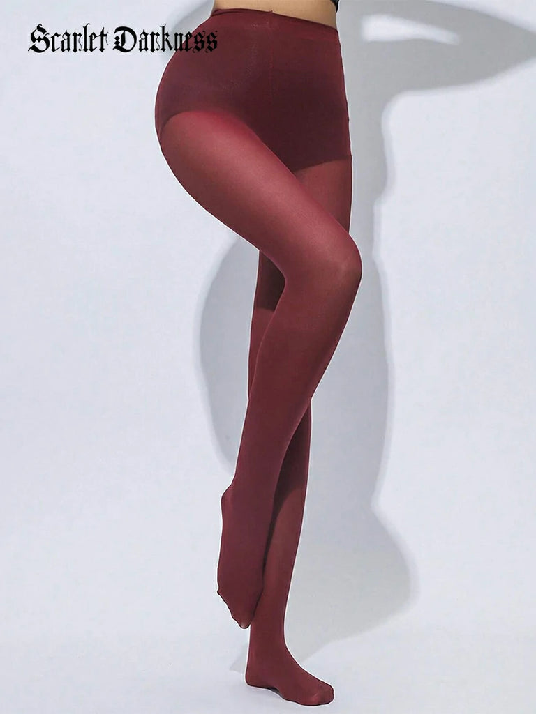 Scarlet Darkness Women Gothic High Elastic Stockings 6