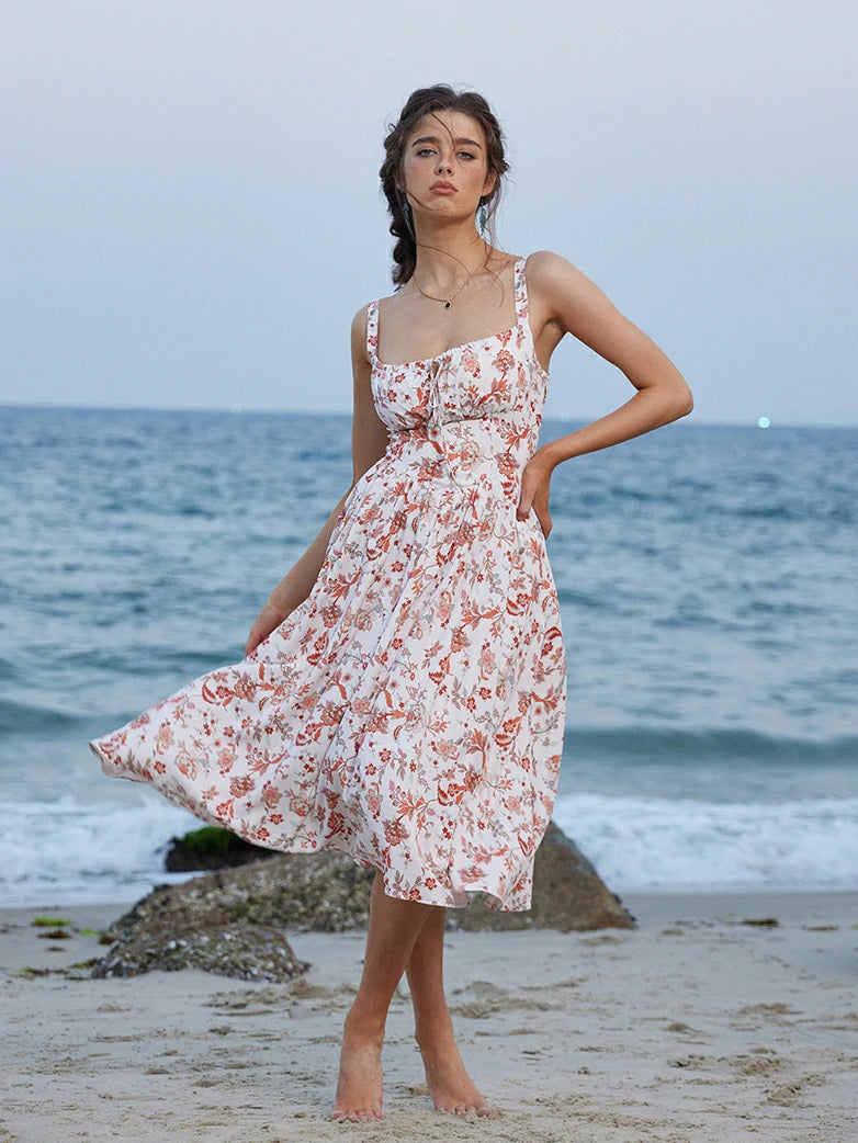 Scarlet Darkness Hottest Milkmaid Women's Summer Floral Dress