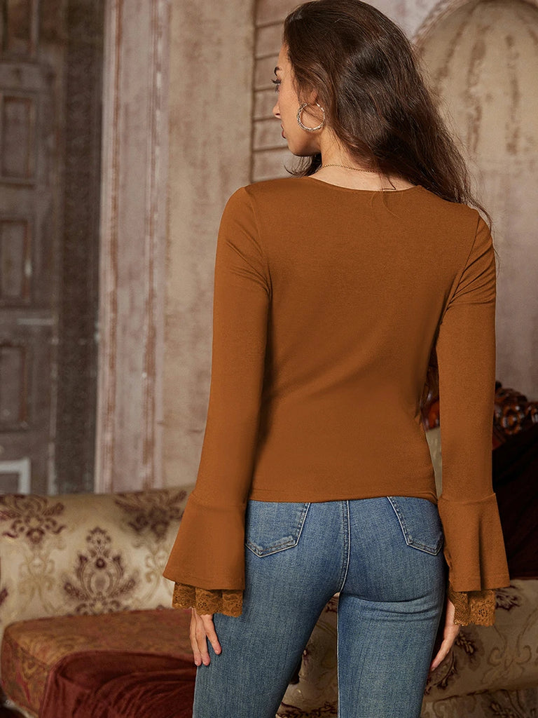 Scarlet Darkness Women 2025 Halloween Victorian Long Sleeve Shirts