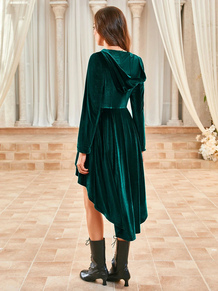 Scarlet Darkness Renaissance Festival Warrior Velvet Hooded Coat