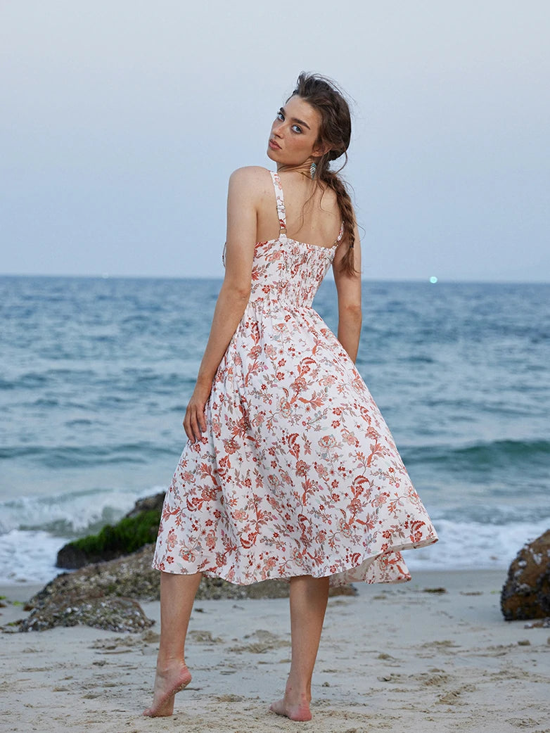 Scarlet Darkness Hottest Milkmaid Women's Summer Floral Dress