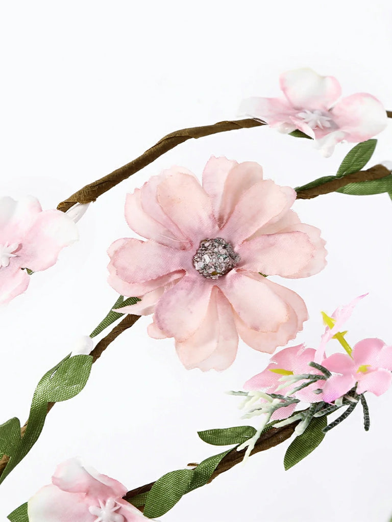 Scarlet Darkness Bohemian Headpiece with Vines for Wedding