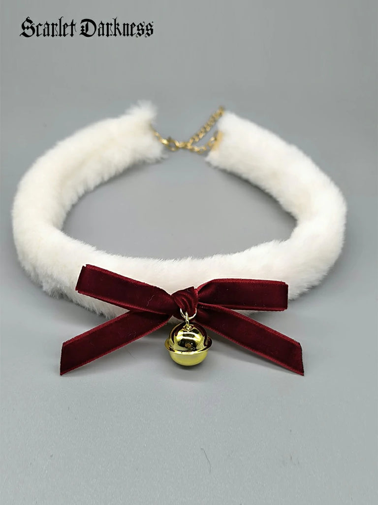 Scarlet Darkness NYE Red Velvet Cupcake Choker Necklace Wine