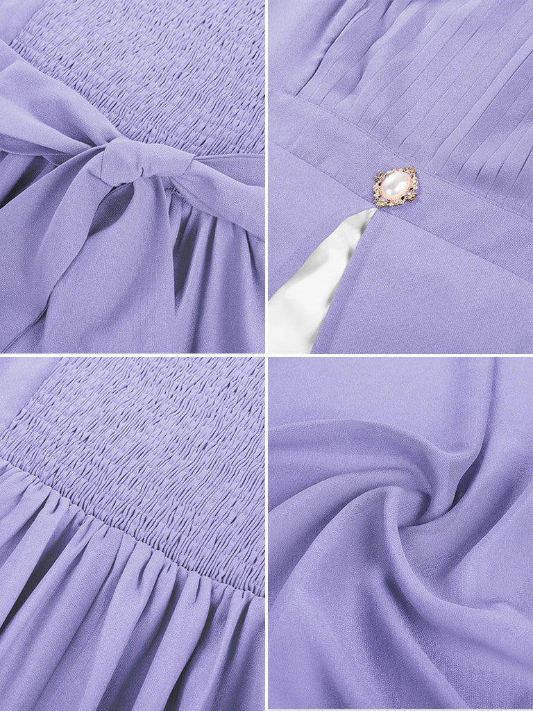 Scarlet Darkness Bridgeton Vintage Victoria Party Dress with Pockets