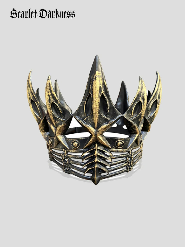 Scarlet Darkness Women Foam Crow Crown Cosplay Head Piece Golden