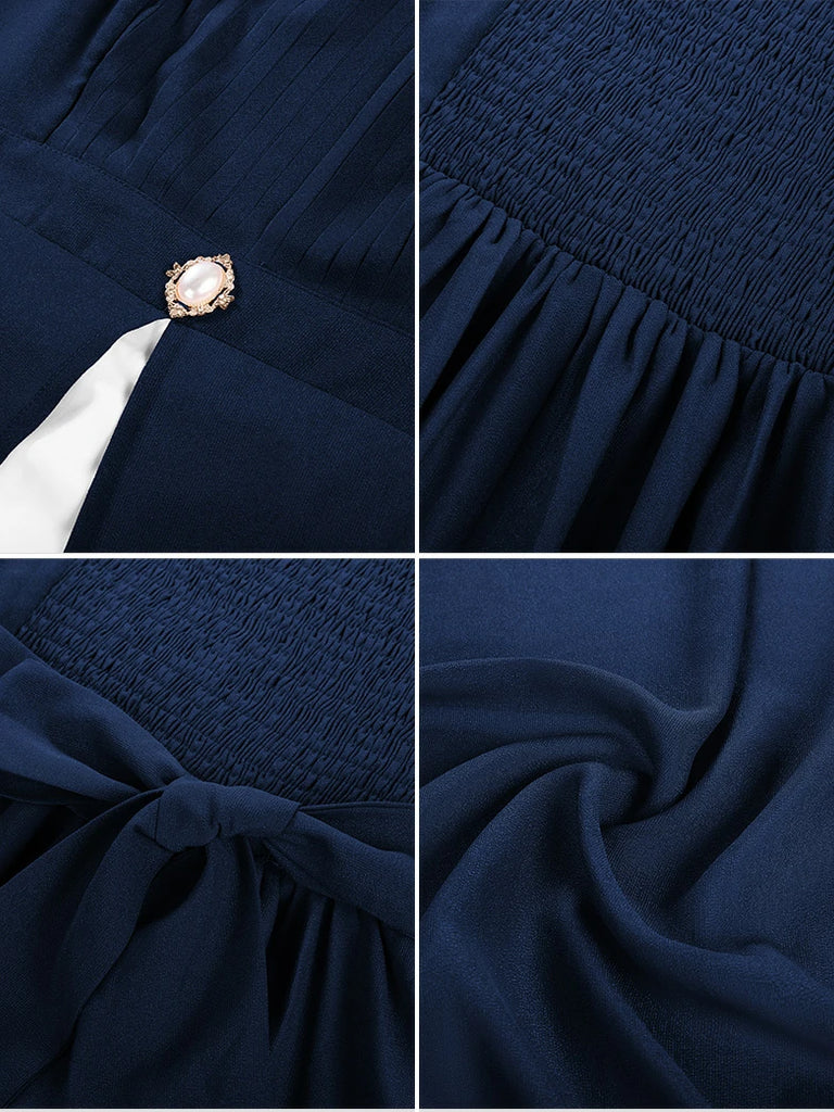 Scarlet Darkness Bridgeton Vintage Victoria Party Dress with Pockets