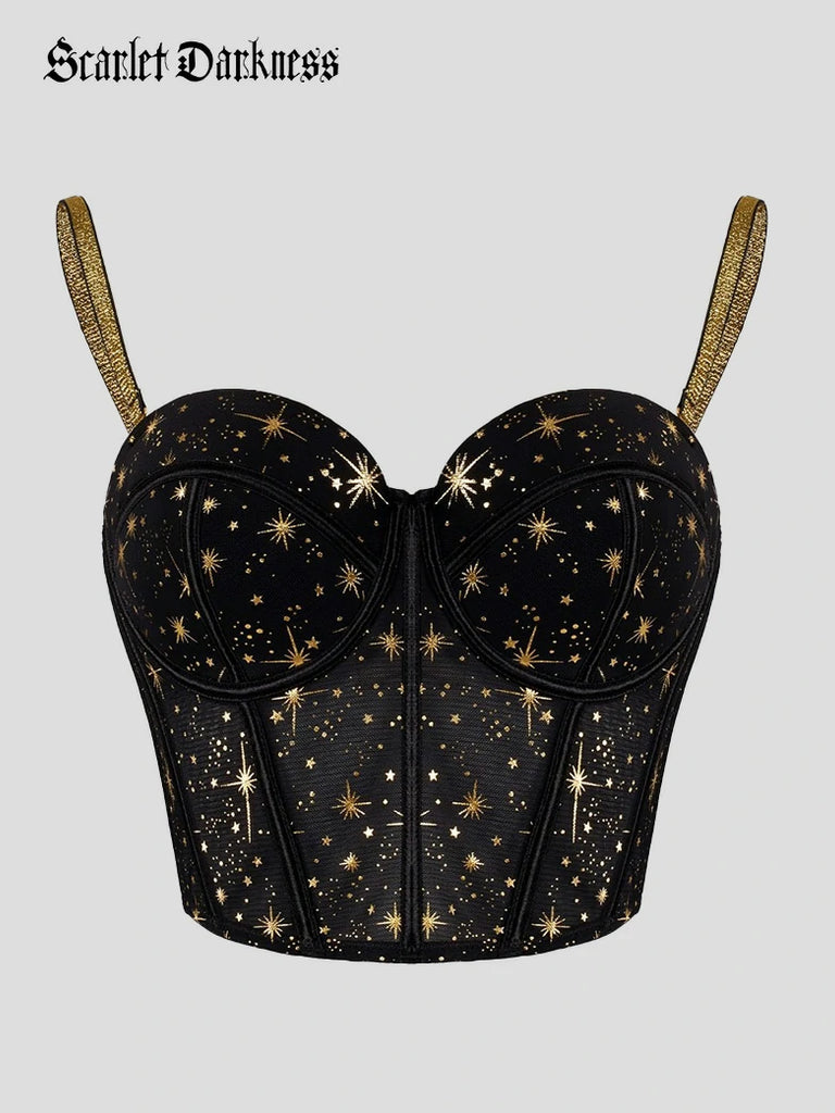 Scarlet Darkness Renaissance Shapewear Worn As Outerwear With Fishbone Corset Black