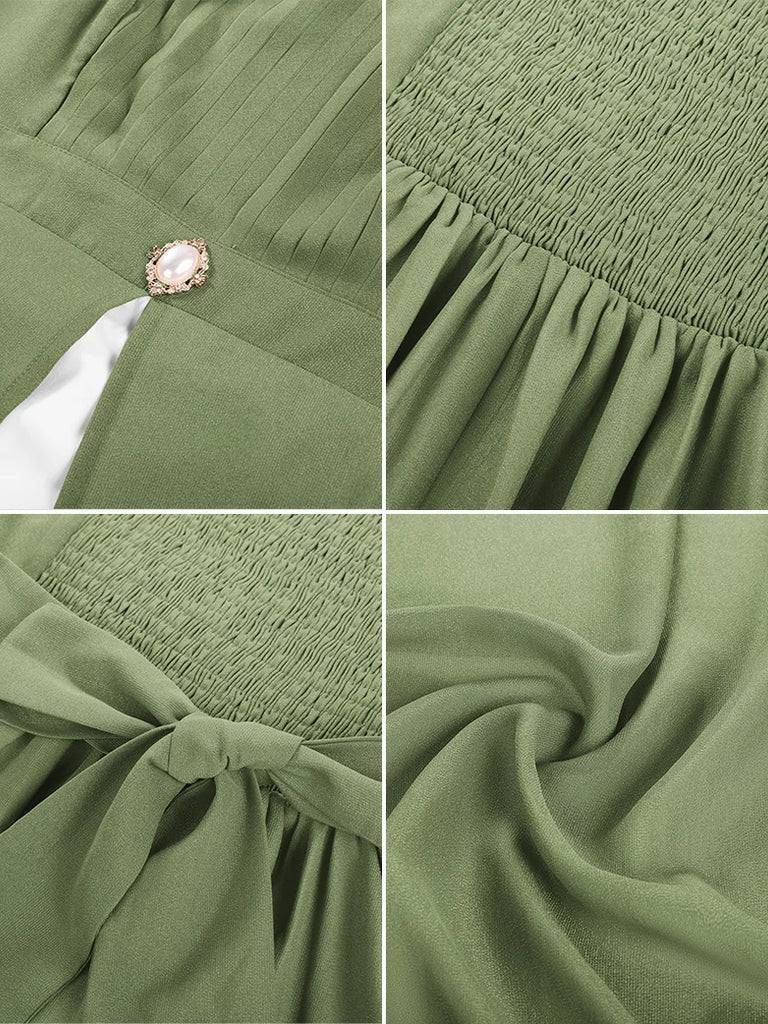 Scarlet Darkness Bridgeton Vintage Victoria Party Dress with Pockets