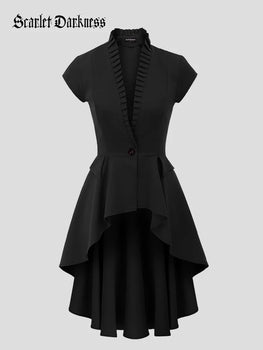 Classic Steampunk Short Jacket Cloak Top Dress