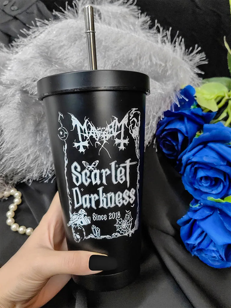 🔥Limited Time Offer🔥 Gothic Stainless Steel Scarlet Cup-500ml SCARLET DARKNESS