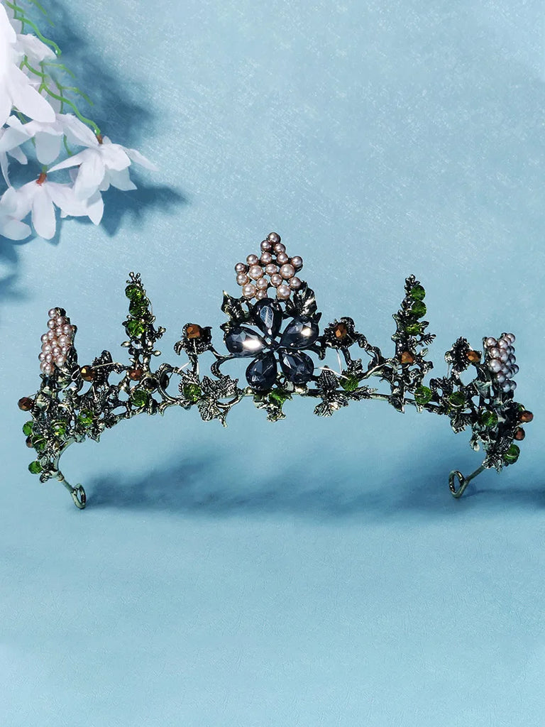 Victoria Crown Pearl Forest Decorative Headpiece for Princess SCARLET DARKNESS