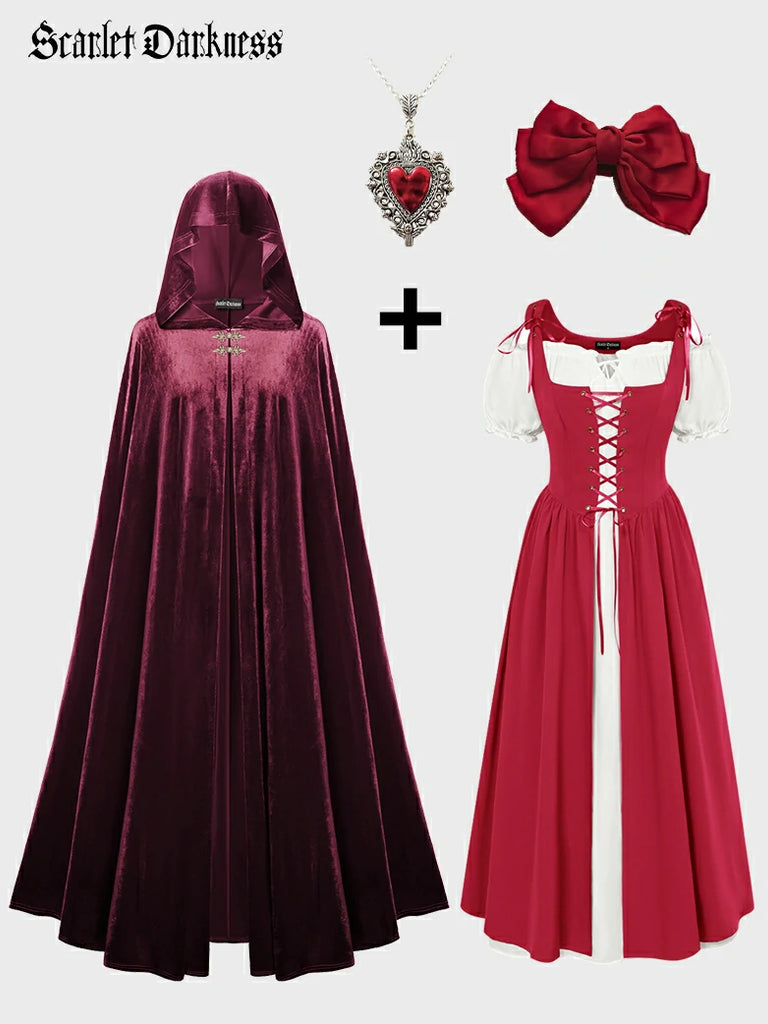 Scarlet Darkness Scarlet Darkness X Dark Snow White Halloween Costume Outfit 1 51.2 inches