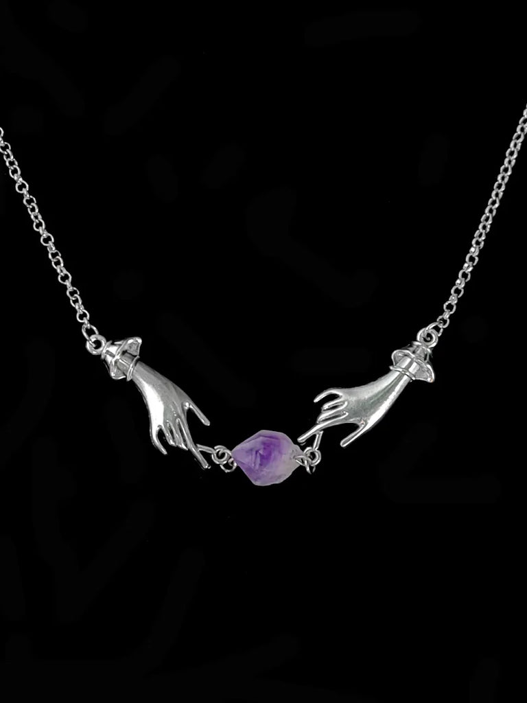 Scarlet Darkness 6th Anniversary Accs-Enchantress Purple Stone Necklace Scarlet Darkness
