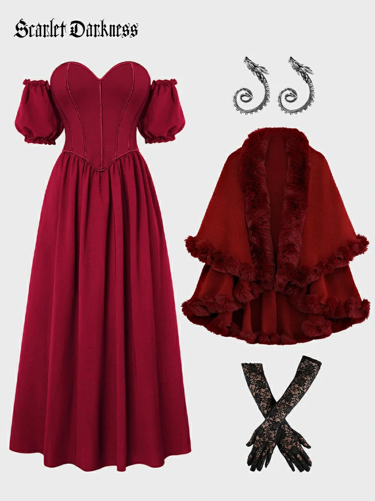 Scarlet Darkness Christmas X Vintage Winter Warm Costume Scarlet Darkness Outfit 1