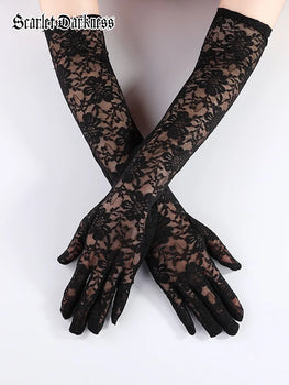 Scarlet Darkness 6th Anniversary Accs-Cosplay Lace Gloves Scarlet Darkness
