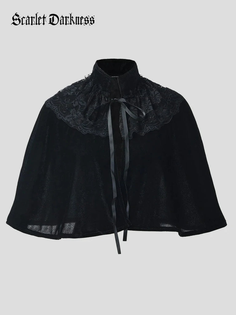 Scarlet Darkness Women's Romantic Victorian Gothic Cape Cloak