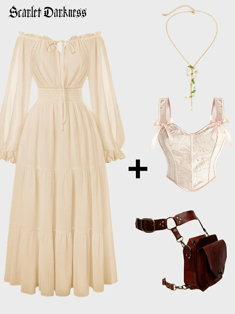 Scarlet Darkness Scarlet Darkness X ACOTAR OC Renaissance Costume Outfit 2