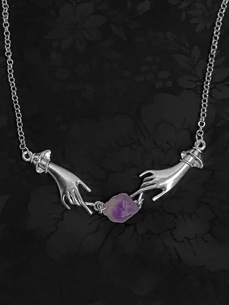 Scarlet Darkness 6th Anniversary Accs-Enchantress Purple Stone Necklace Scarlet Darkness