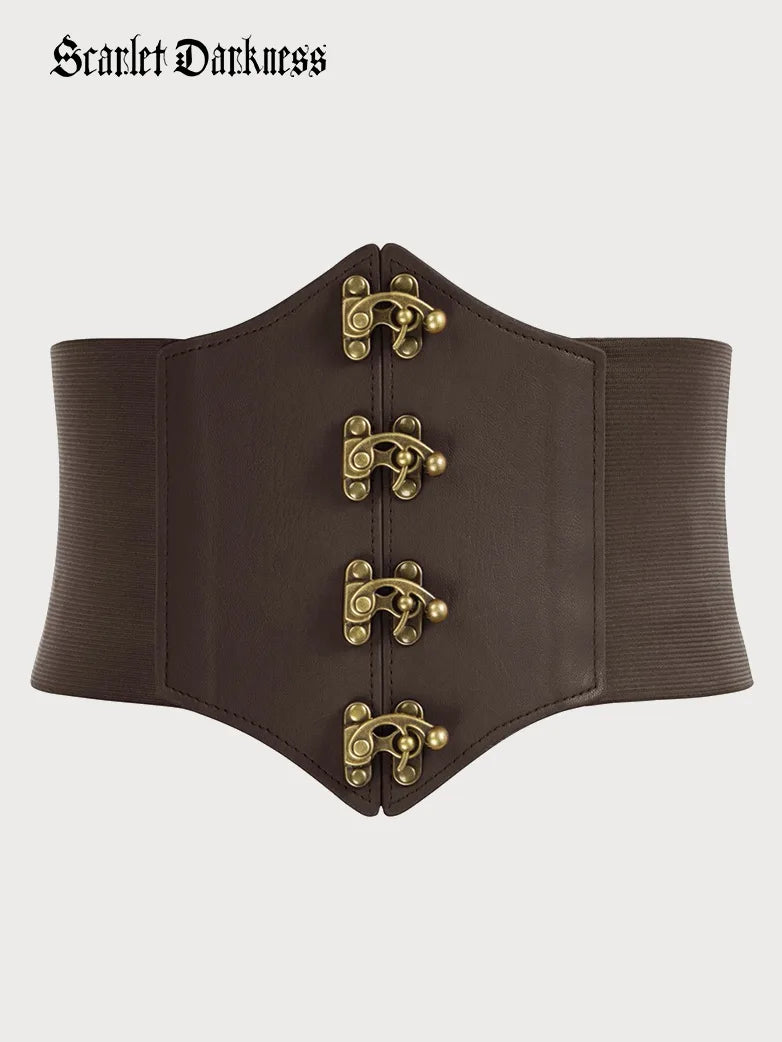 Leather Corset Belt, Brown Lace up Leather Belt, Women Wide Belt, Boho  Style Belt, Corset With Lacing, Medieval Corset Belt 