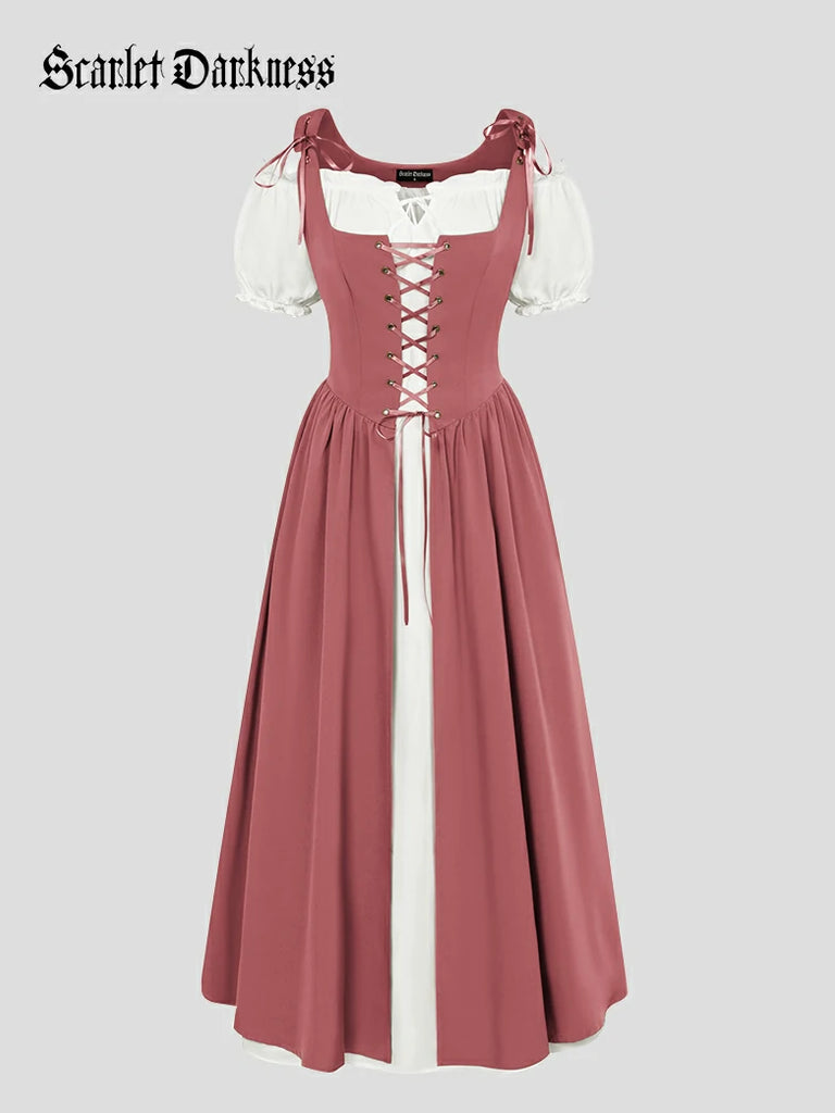 Scarlet Darkness Renaissance Fantasy Fairy Costumes Outfits Light pink