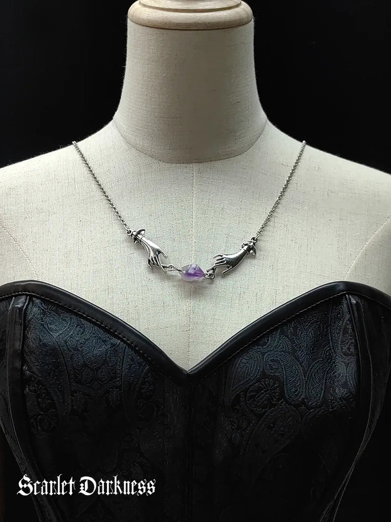 Enchantress Purple Stone Necklace SCARLET DARKNESS
