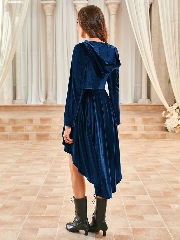 Scarlet Darkness Renaissance Festival Warrior Velvet Hooded Coat