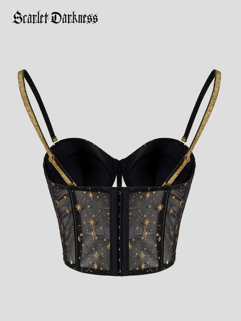 Scarlet Darkness Renaissance Shapewear Worn As Outerwear With Fishbone Corset