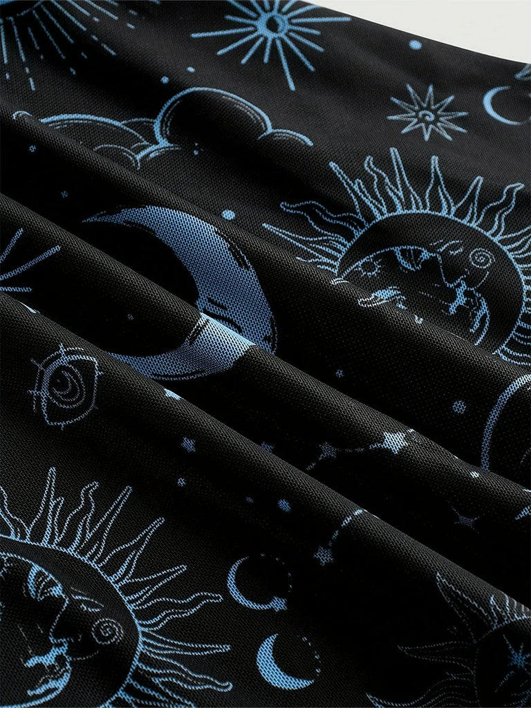 Scarlet Darkness Gothic Whimsical Off Shoulder Bell Sleeve Dress