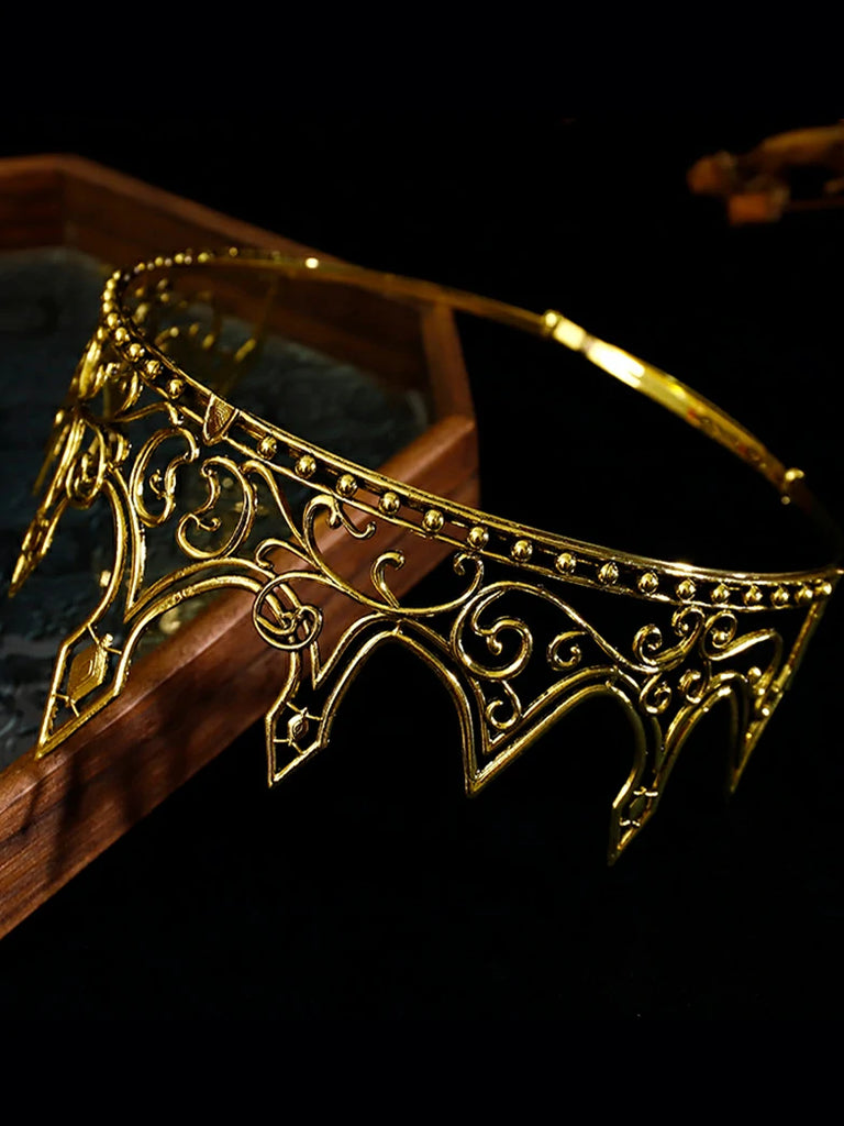 Scarlet Darkness The Lord of the Rings Fantasy Crown for Cosplay
