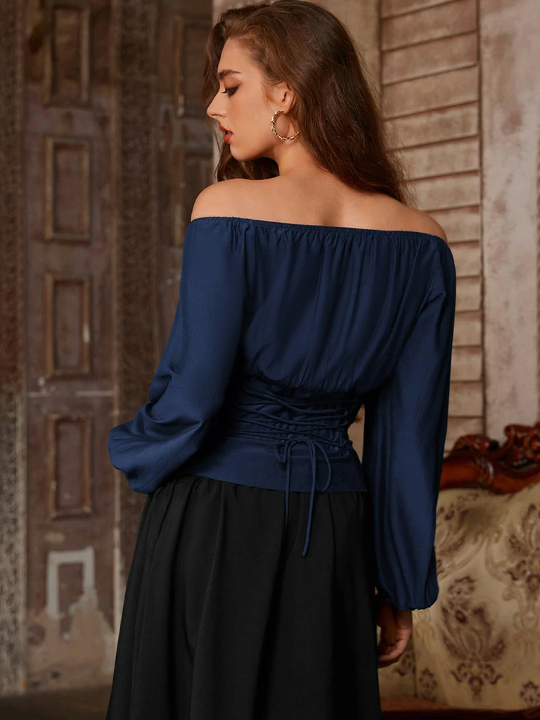 Scarlet Darkness Comfy Fairy Off Shoulder Boned Corset Tops