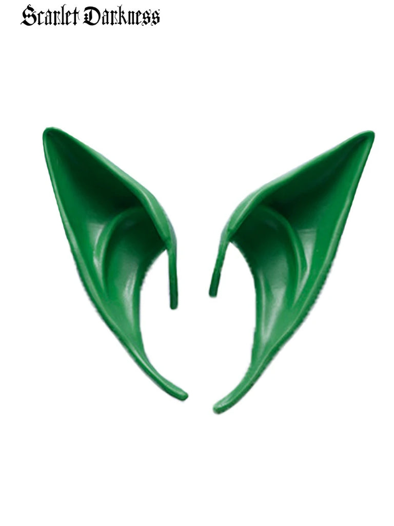 Scarlet Darkness Renaissance Festival Cosplay Accs-Latex Fairy Ears Green 12 CM