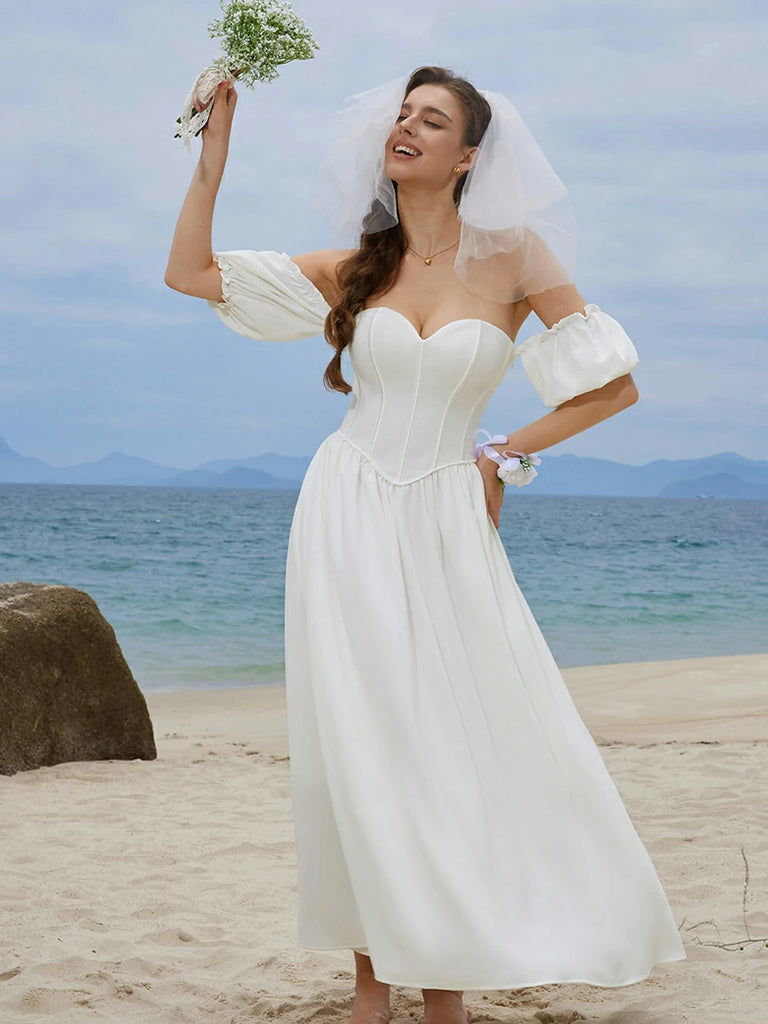 Scarlet Darkness Victorian Off Shoulder Corset Bodice Maxi Dress