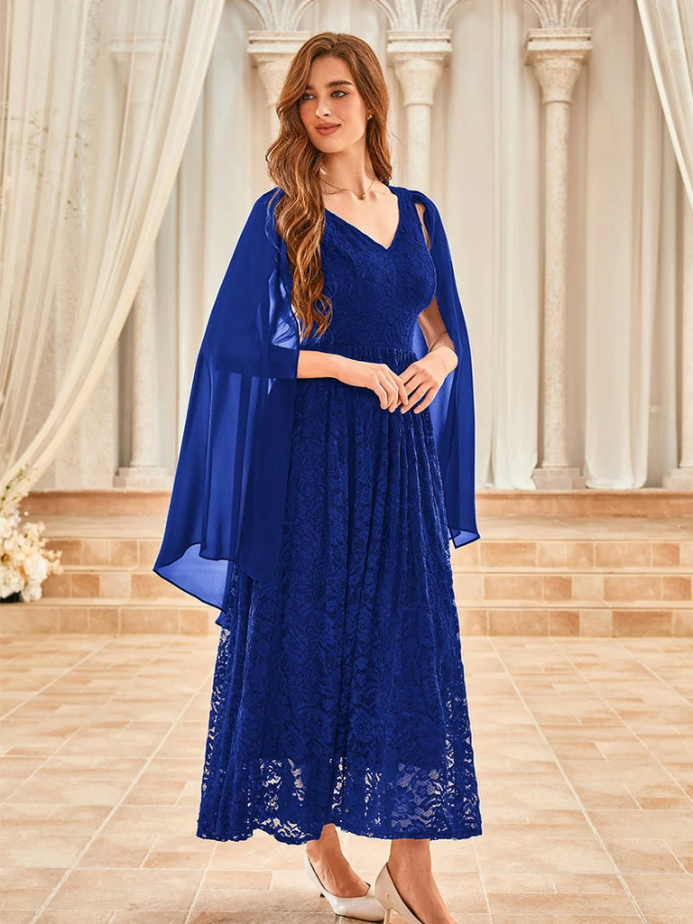 Scarlet Darkness VIctoria Gothic Chiffon Lace Slit Sleeve Party Dress