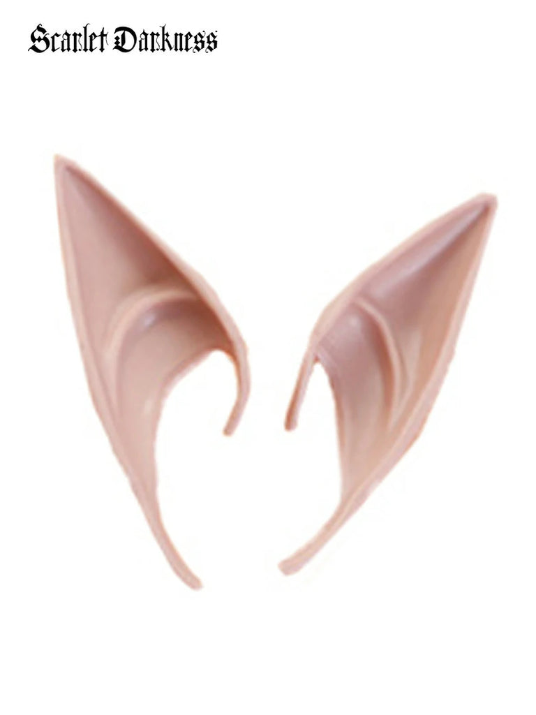 Scarlet Darkness Renaissance Festival Cosplay Accs-Latex Fairy Ears Brown 12 CM
