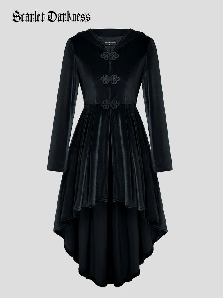 Scarlet Darkness Renaissance Festival Warrior Velvet Hooded Coat