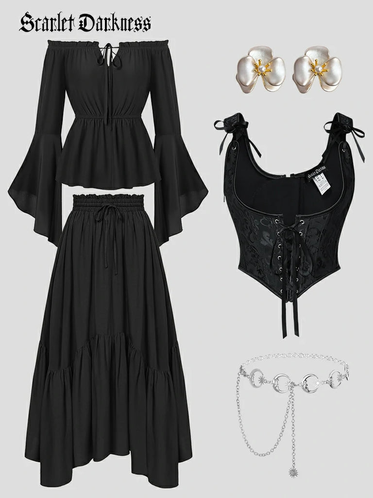 Scarlet Darkness Crimson Peak X Vampire Gothic Costume Scarlet Darkness Outfit 4